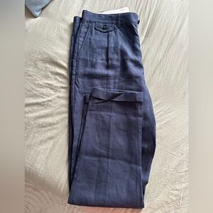 Alex Mill Men's Navy Linen Pant